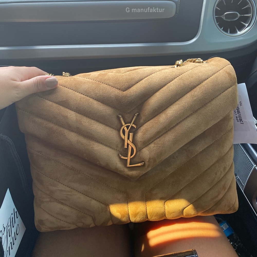 Saint Laurent Medium
LouLou Quilted Suede Shoulder Bag